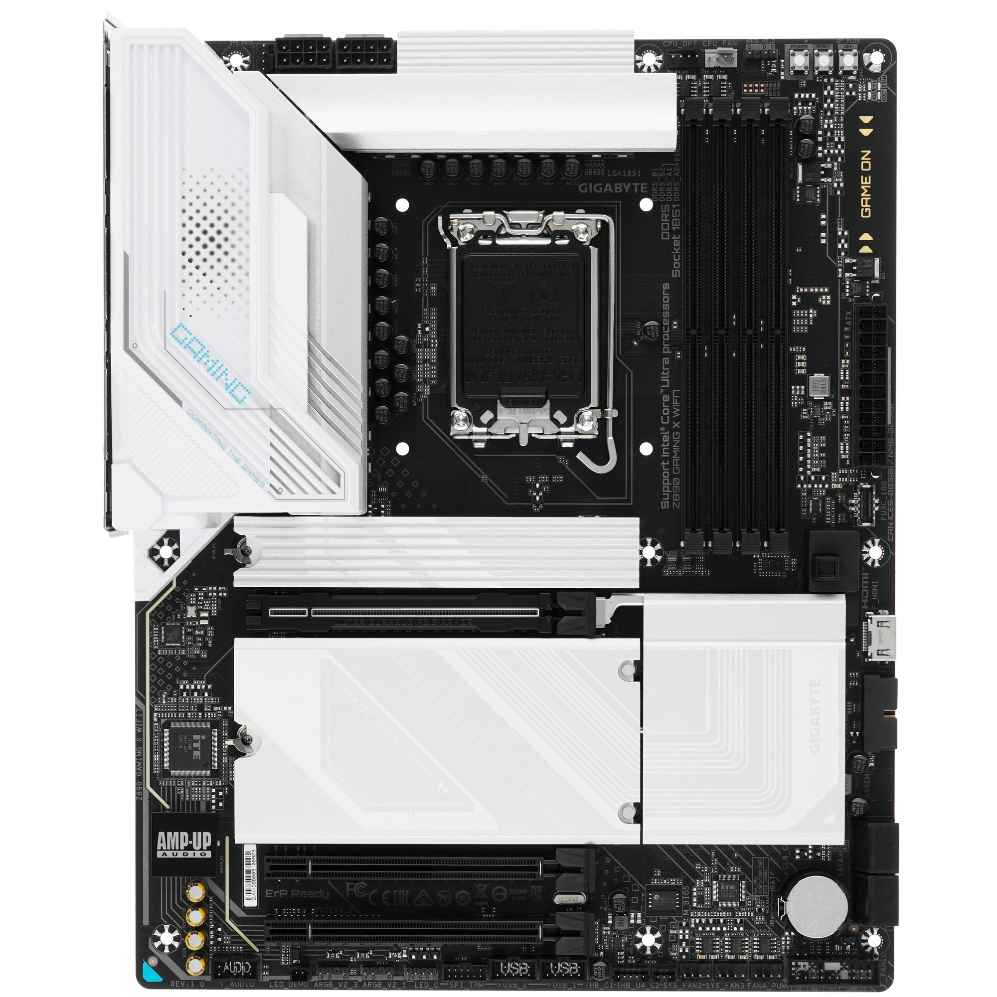 Материнская плата GIGABYTE Z890 GAMING X WIFI7, LGA1851, Intel Z890, 4xDDR5, 4xSATA, 4xM.2, 1xPCIe 5.0 x16, DisplayPort, USB Type-C, 1x2.5Gb LAN, 2x3.5 мм, 7.1, ATX, фото2