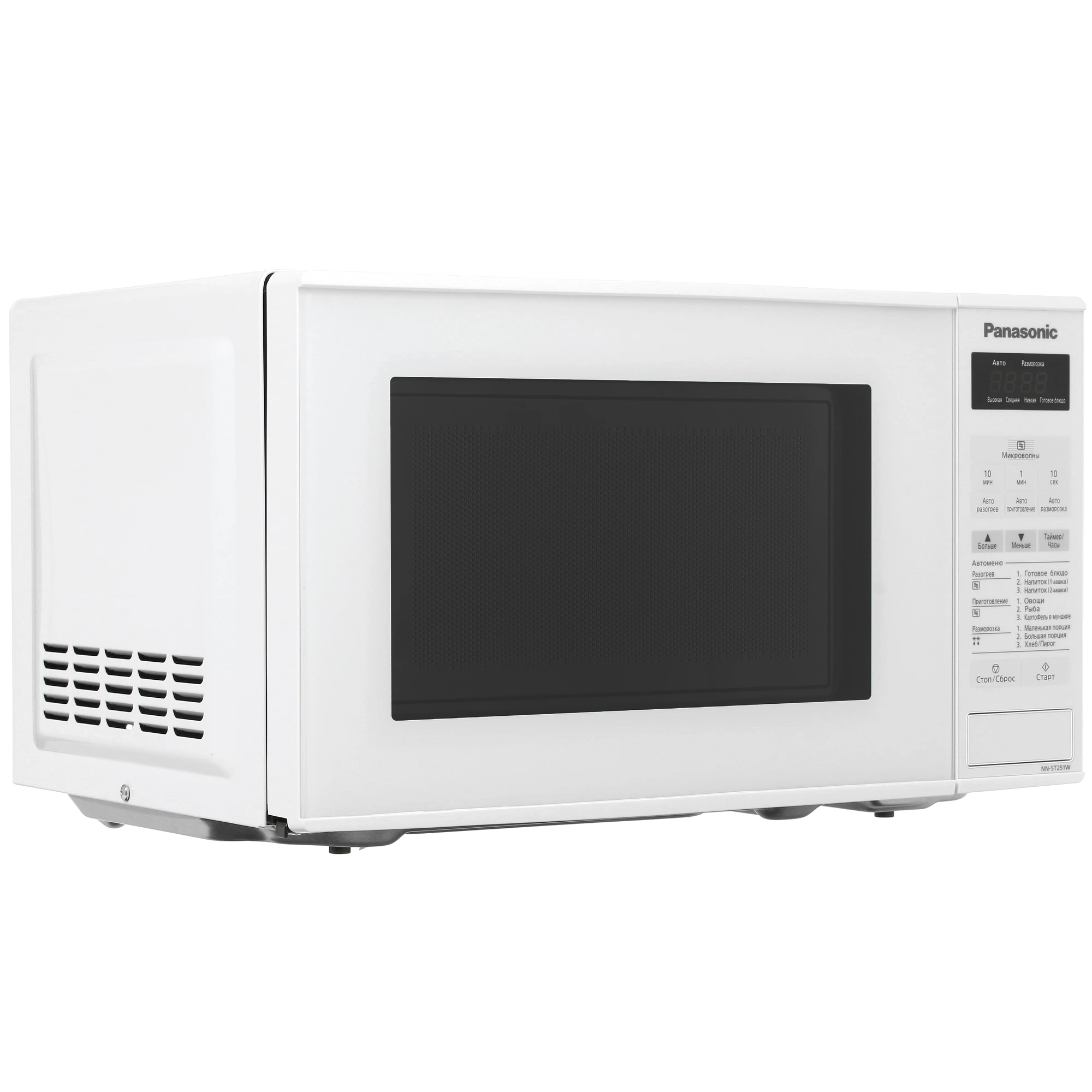 Микроволновая печь Panasonic NN-ST251WZPE белый, 20 л, 800 Вт, переключатели - сенсор, фото2
