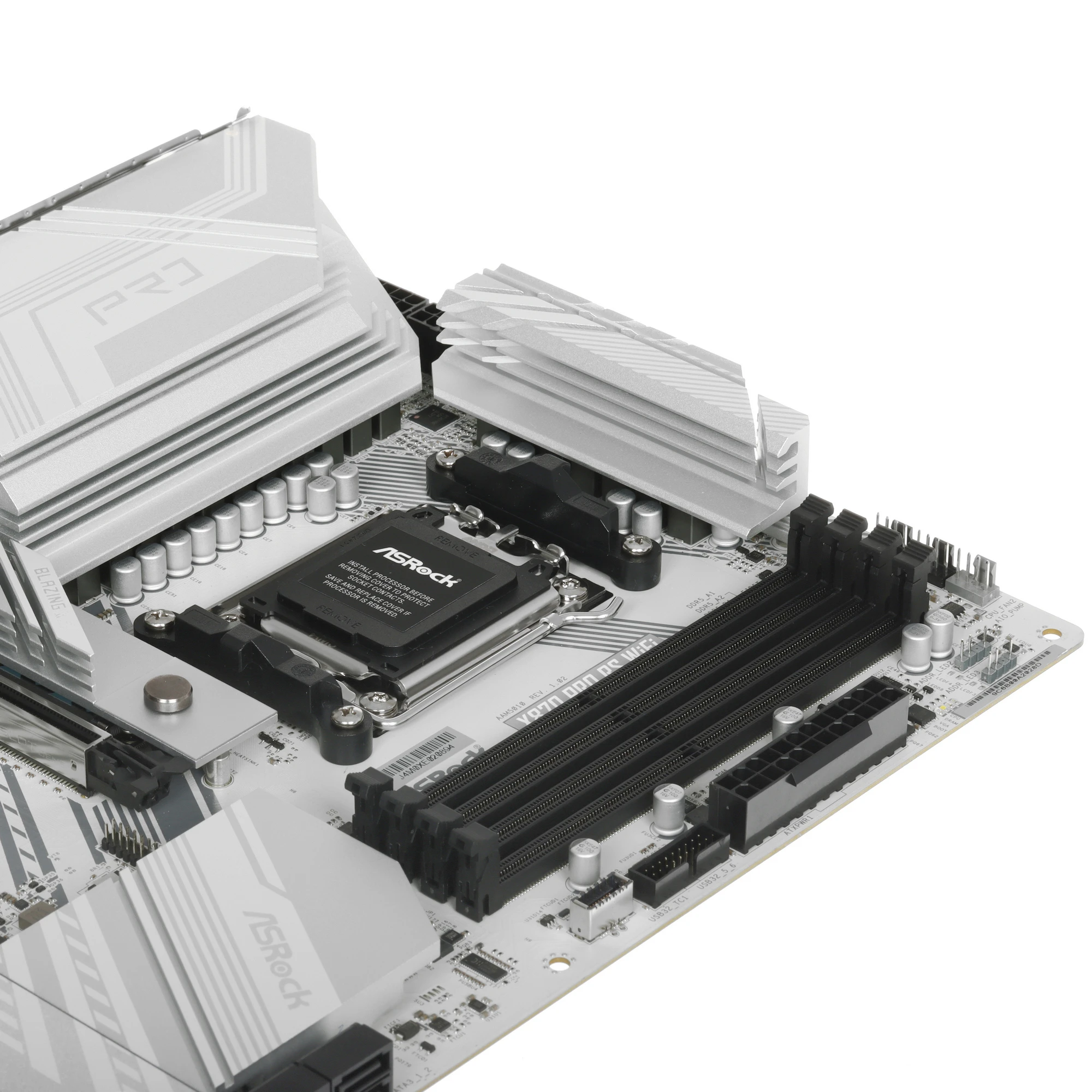 Материнская плата Asrock X870 PRO RS WIFI Socket AM5 AMD X870 4xDDR5 ATX AC`97 8ch(7.1) 2.5Gg RAID+HDMI, фото6