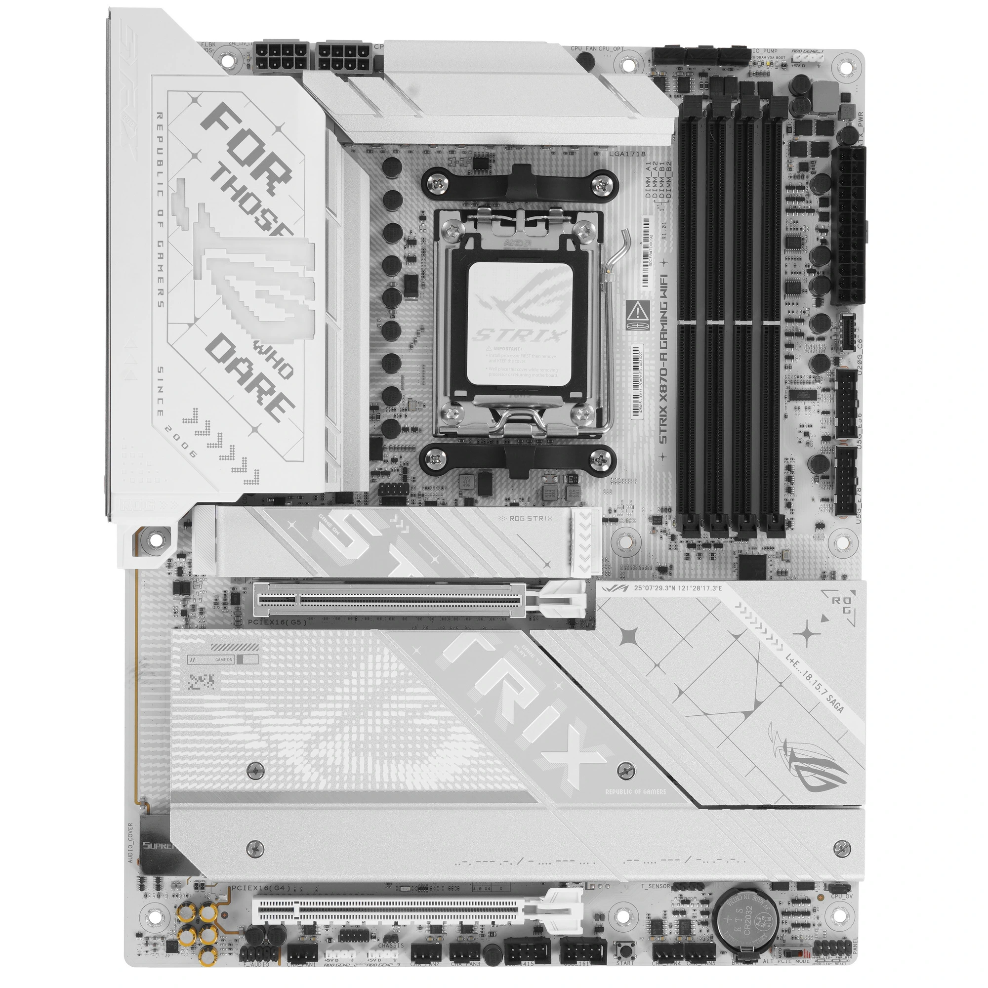 Материнская плата ASUS ROG STRIX X870-A GAMING WIFI, AM5, AMD X870, 4xDDR5, 4xSATA, 4xM.2, 1xPCIe 5.0 x16, 1xPCIe 4.0 x4, DisplayPort, HDMI, 1x2.5Gb LAN, USB Type-C, 2x3.5 мм, 7.1, ATX, фото16