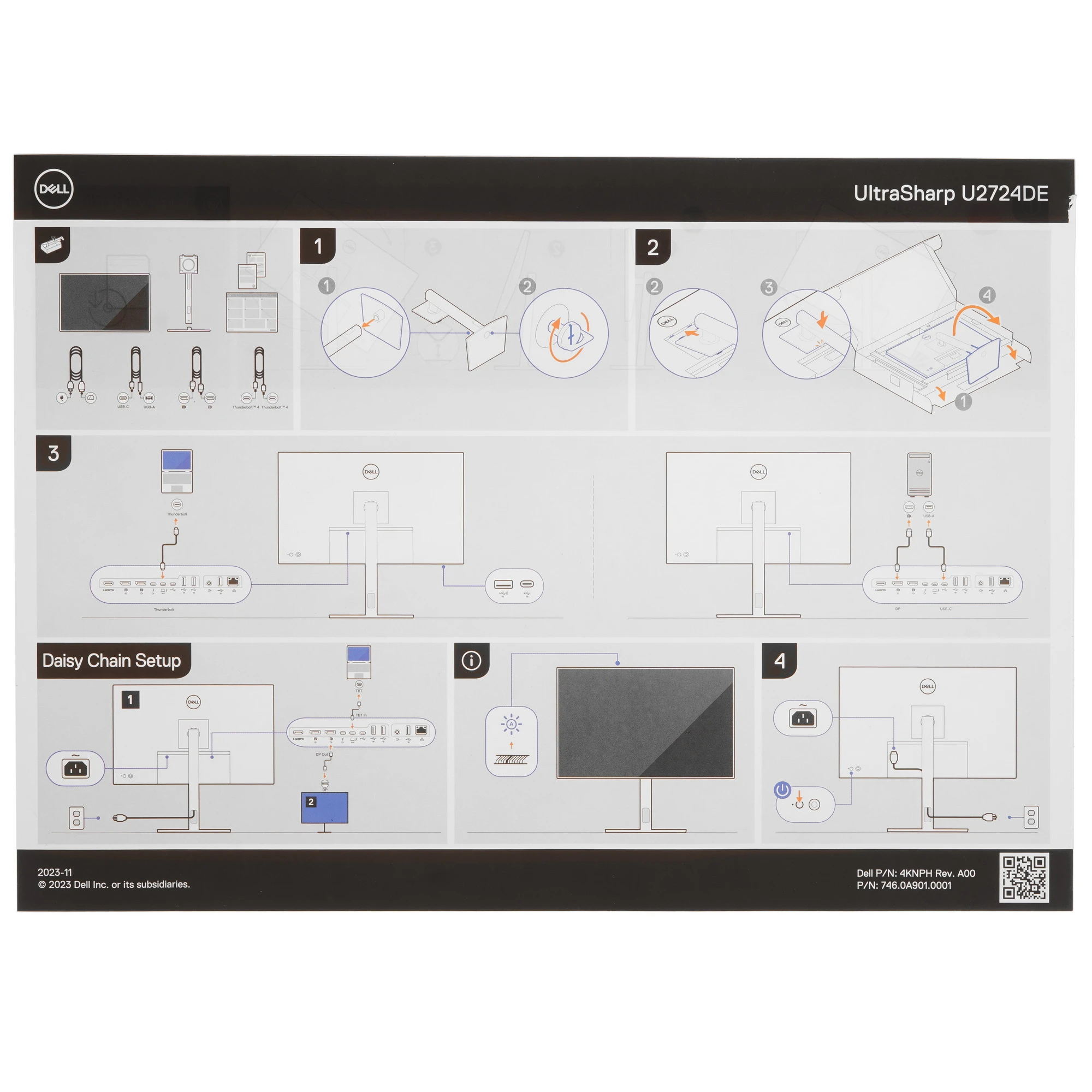 Монитор 27' Dell U2724DE IPS 2560x1440, 120 Гц, 5 мс, 16:9, 350 кд/м², HDMI 2.1, DP 1.4, DP OUT, 4xUSB 3.1, 2xUSB-C (90 Вт, Thunderbolt 4), Ethernet (2.5 Gbит), 3.5 Jack, HDR10, серебристый, фото10