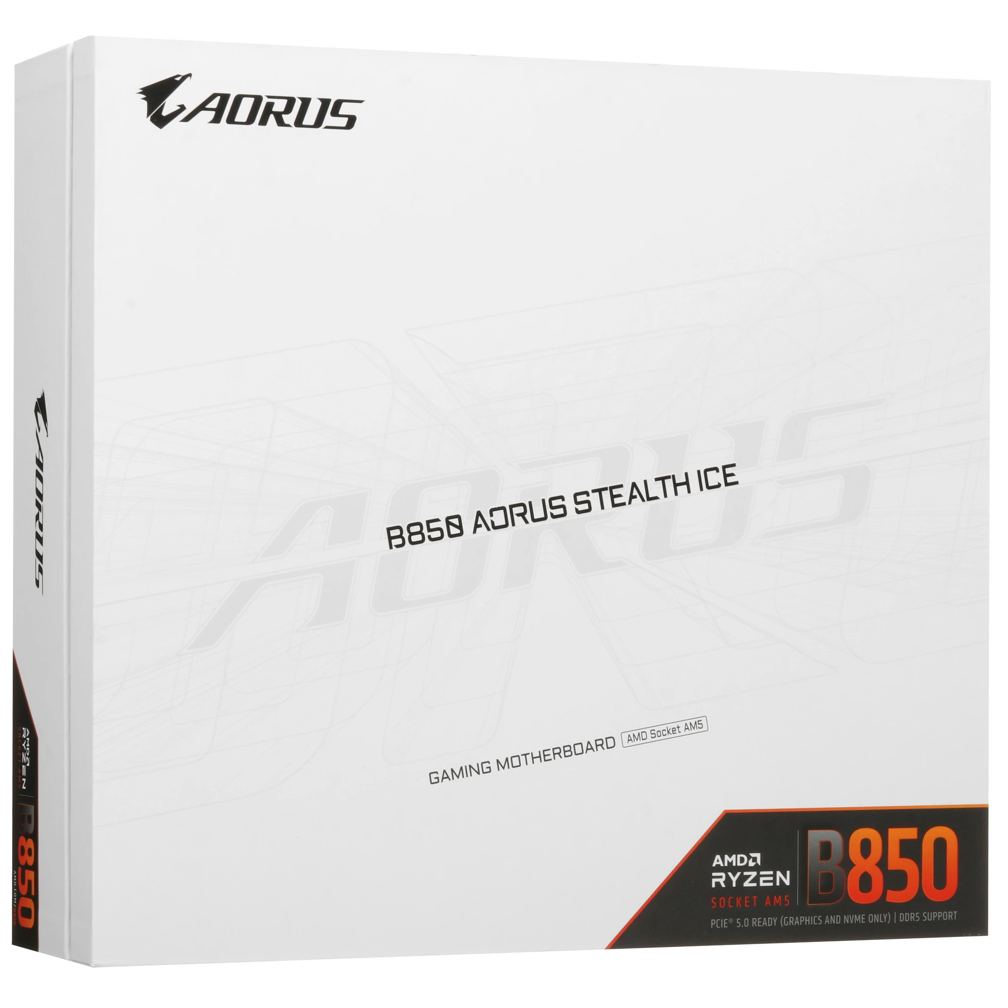 Материнская плата Gigabyte B850 AORUS STEALTH ICE, AM5, AMD B850, 4xDDR5, 2xSATA, 4xM.2, 1xPCIe 5.0 x16, 1xPCIe 4.0 x4, 1xHDMI, 1x5Gb LAN, Wi-Fi 7, Bluetooth 5.4, 1xUSB-C 10Gbps, 2xUSB-A 10Gbps, 4xUSB-A 5Gbps, 4xUSB-A 2.0, 2x3.5 мм, 7.1, ATX, фото11