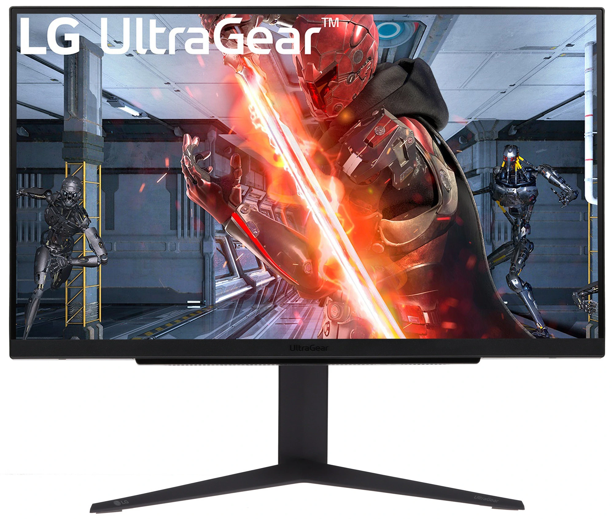 Монитор 27" LG UltraGear 27GS85Q-B Nano IPS 2560x1440, 200 Гц, 1 мс, 16:9, DisplayHDR 400, 400 кд/м², HDMI (x2), DisplayPort, USB-A (x2), Flicker Free, Low Blue Light, виртуальный прицел, стабилизатор черного цвета, счетчик кадров, трехсторонний безрамочный дизайн, регулировка по высоте, поворот на 90 градусов, черный