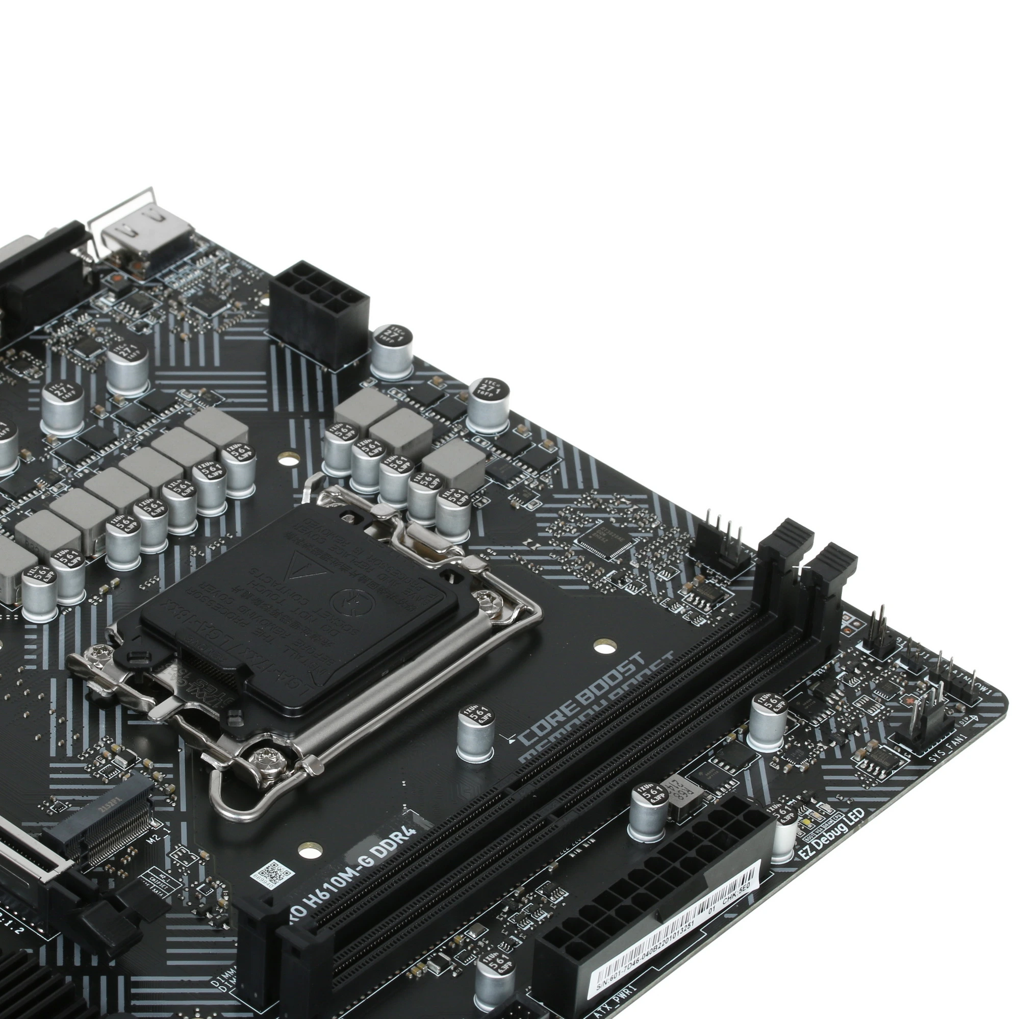 Материнская плата MSI PRO H610M-G DDR4, LGA1700, Intel H610, 2xDDR4, 4xSATA, 1xM.2, 1xPCIe 4.0 x16, 1xPCIe x1, DisplayPort, HDMI, D-Sub, 1x1Gb LAN, 3x3.5 мм, 7.1, microATX, фото5