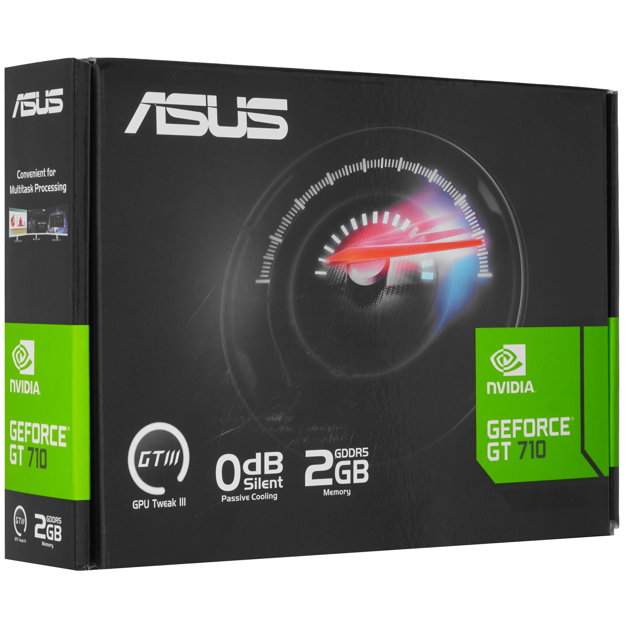 Видеокарта Asus GeForce GT 710, 2 GB GDDR5, 64 bit, HDMI, DVI-D, VGA, GPU 954 MHz, фото13