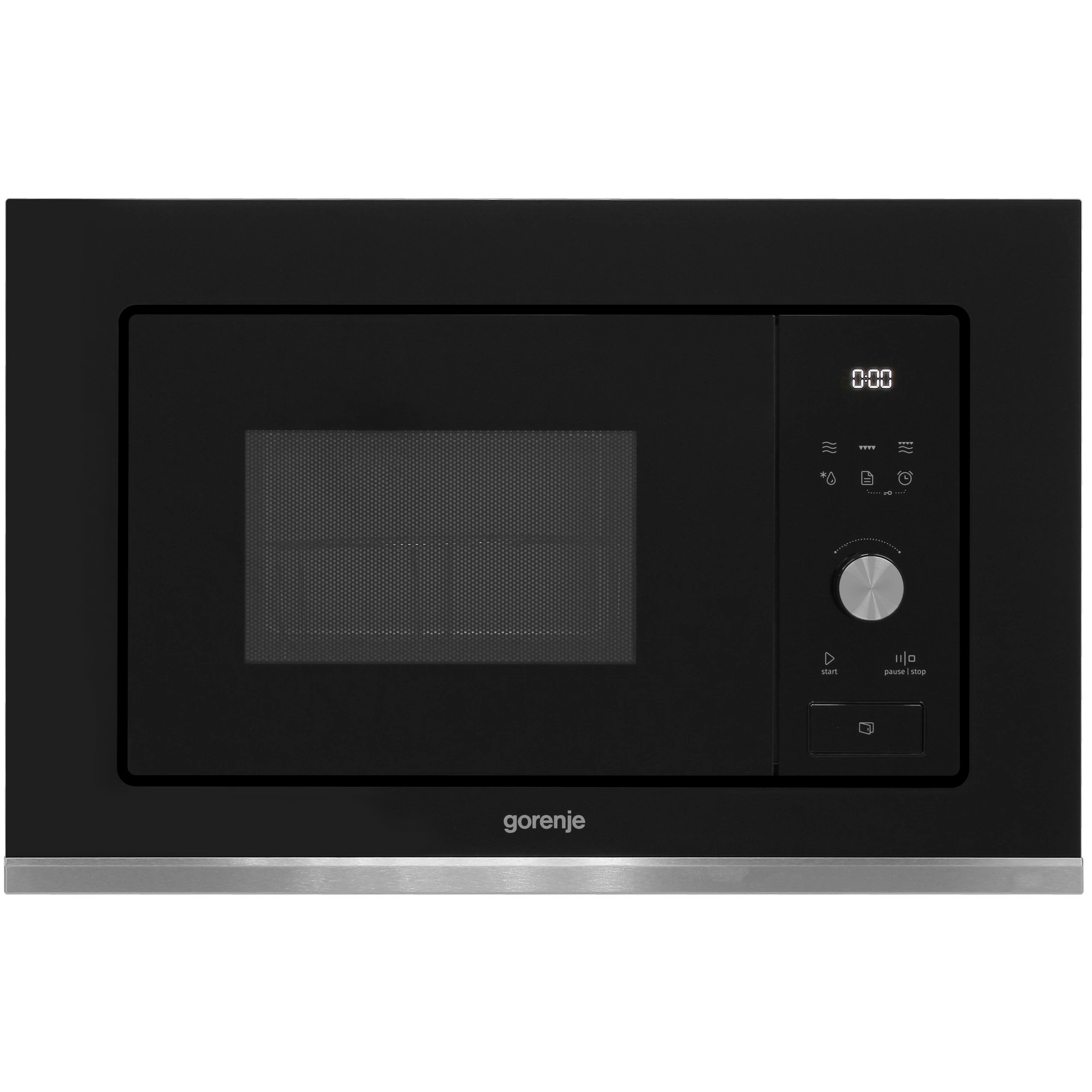 Встраиваемая микроволновая печь GORENJE BMX201AG1BG черный/серебристый, 20 л, 800 Вт, переключатели - сенсор, поворотный механизм, фото6