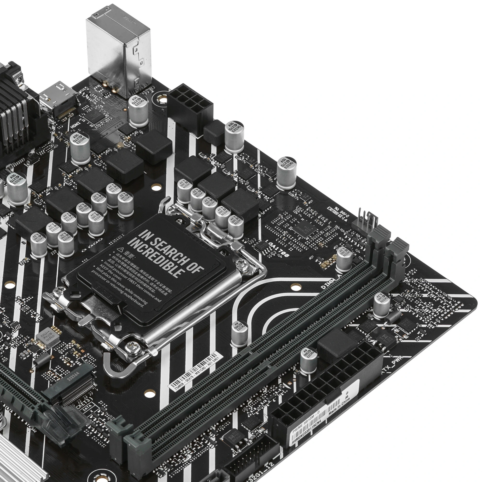 Материнская плата ASUS PRIME H610M-D, LGA 1700, Intel H610, 2xDDR5, 4xSATA, 1xM.2, 1xPCIe 4.0 x16, 1x1Gb LAN, 2xUSB-A 3.2 Gen 1, 4xUSB-A 2.0, 1xHDMI, 1xVGA, 3x3.5 мм, 1xRS-232, 7.1, mATX, фото5