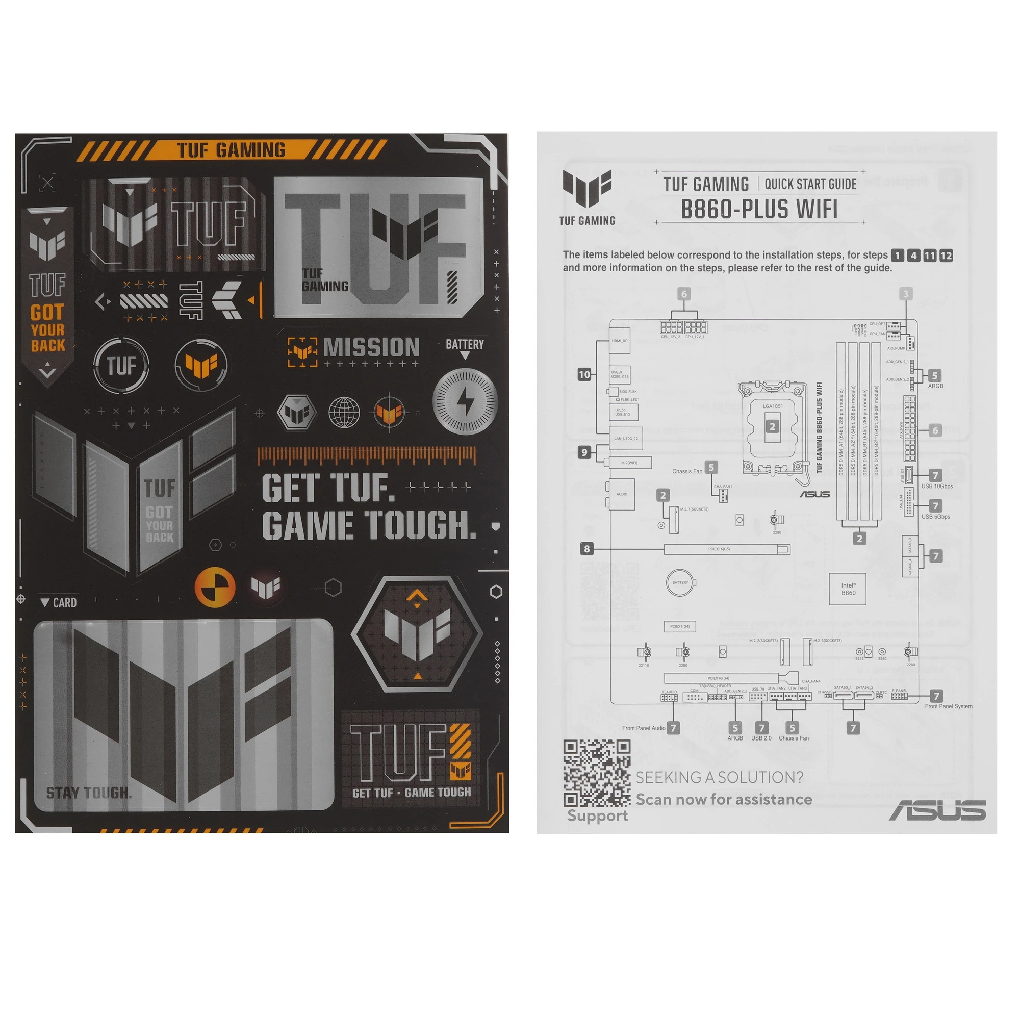 Материнская плата ASUS TUF GAMING B860-PLUS WIFI, LGA1851, Intel B860, 4xDDR5, 4xSATA, 3xM.2, 1xPCIe 5.0 x16, DisplayPort, HDMI, USB Type-C, 1x2.5Gb LAN, 5x3.5 мм, 7.1, ATX, фото8