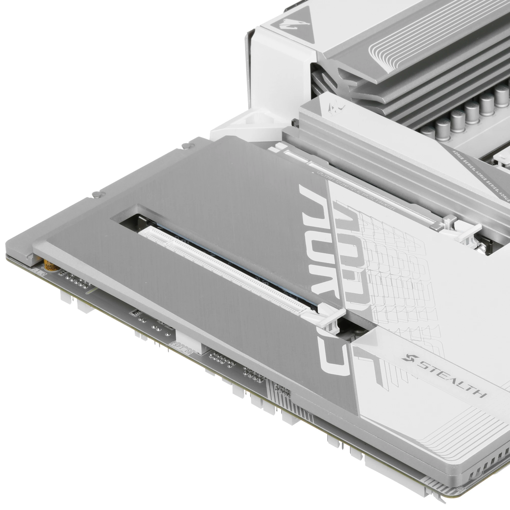 Материнская плата Gigabyte B850 AORUS STEALTH ICE, AM5, AMD B850, 4xDDR5, 2xSATA, 4xM.2, 1xPCIe 5.0 x16, 1xPCIe 4.0 x4, 1xHDMI, 1x5Gb LAN, Wi-Fi 7, Bluetooth 5.4, 1xUSB-C 10Gbps, 2xUSB-A 10Gbps, 4xUSB-A 5Gbps, 4xUSB-A 2.0, 2x3.5 мм, 7.1, ATX, фото4