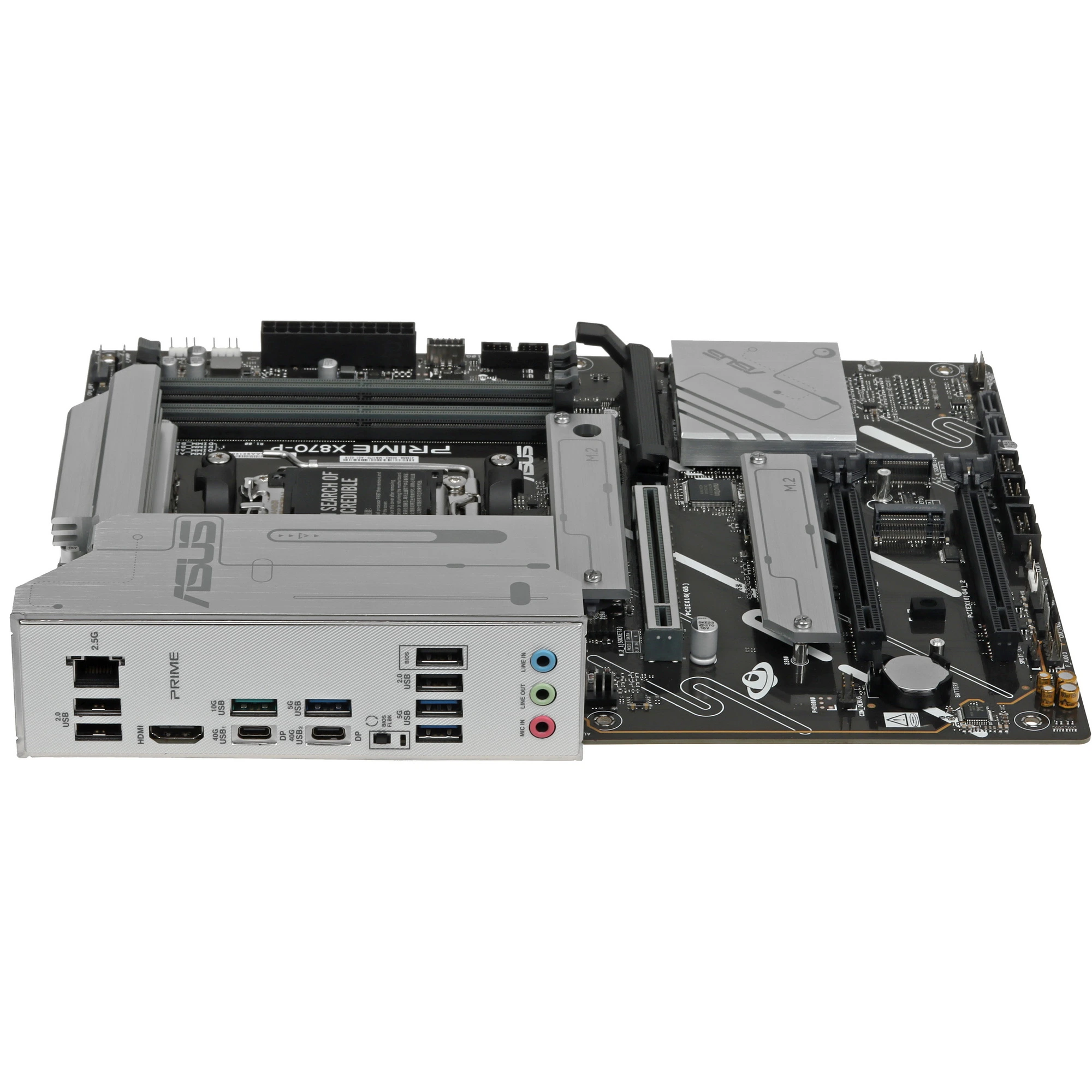 Материнская плата ASUS PRIME X870-P, AM5, AMD X870, 4xDDR5, 4xSATA, 4xM.2, 1xPCIe 5.0 x16, 1xPCIe 4.0 x16, 1xPCIe x1, HDMI, 1x2.5Gb LAN, USB Type-C, 3x3.5 мм, 7.1, ATX, фото12
