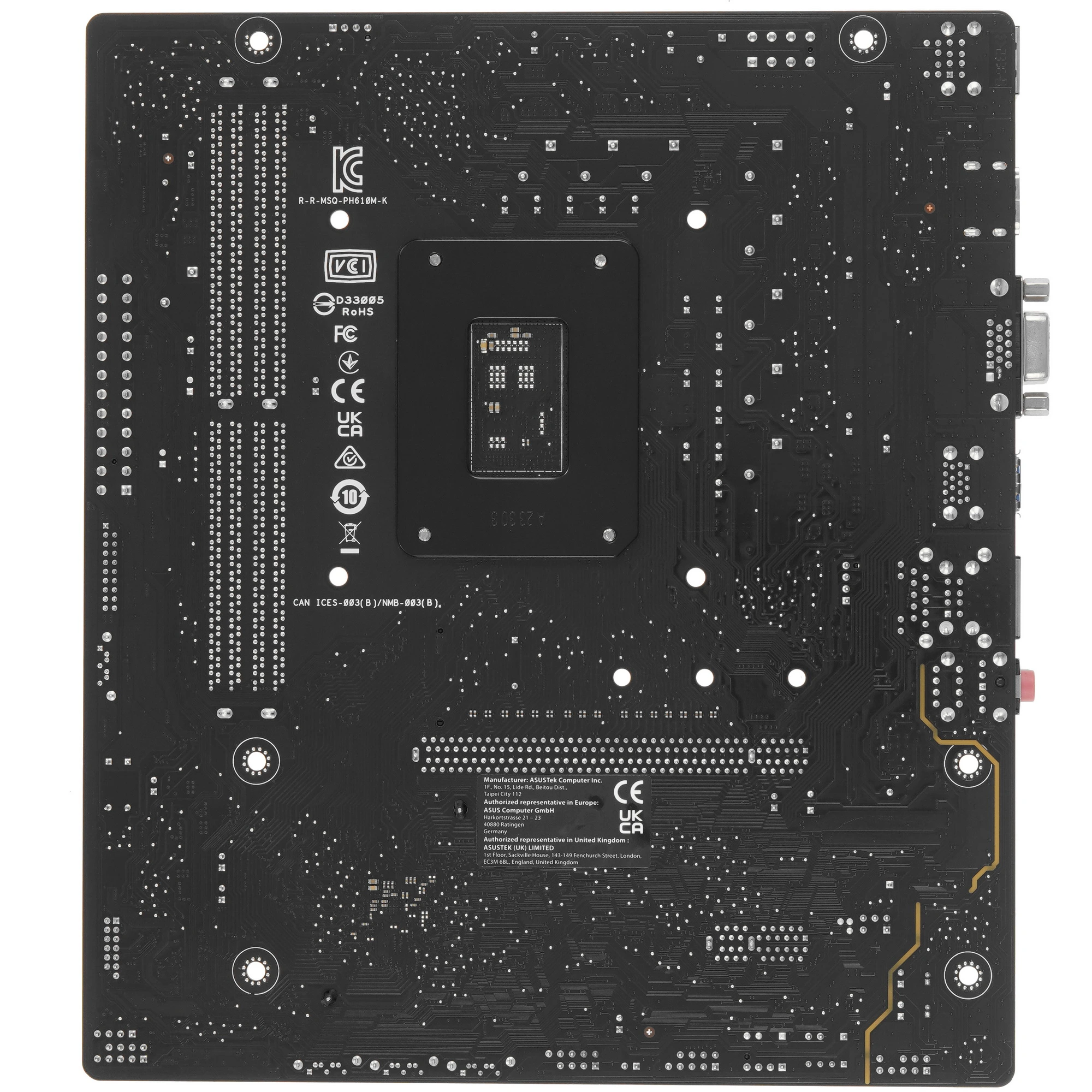 Материнская плата ASUS PRIME H610M-K, LGA 1700, Intel H610, 2xDDR5, 4xSATA, 1xM.2, 1xPCIe 4.0 x16, 1x1Gb LAN, 2xUSB-A 3.2 Gen 1, 4xUSB-A 2.0, 1xHDMI, 1xVGA, 3x3.5 мм, 1xRS-232, 7.1, mATX, фото2