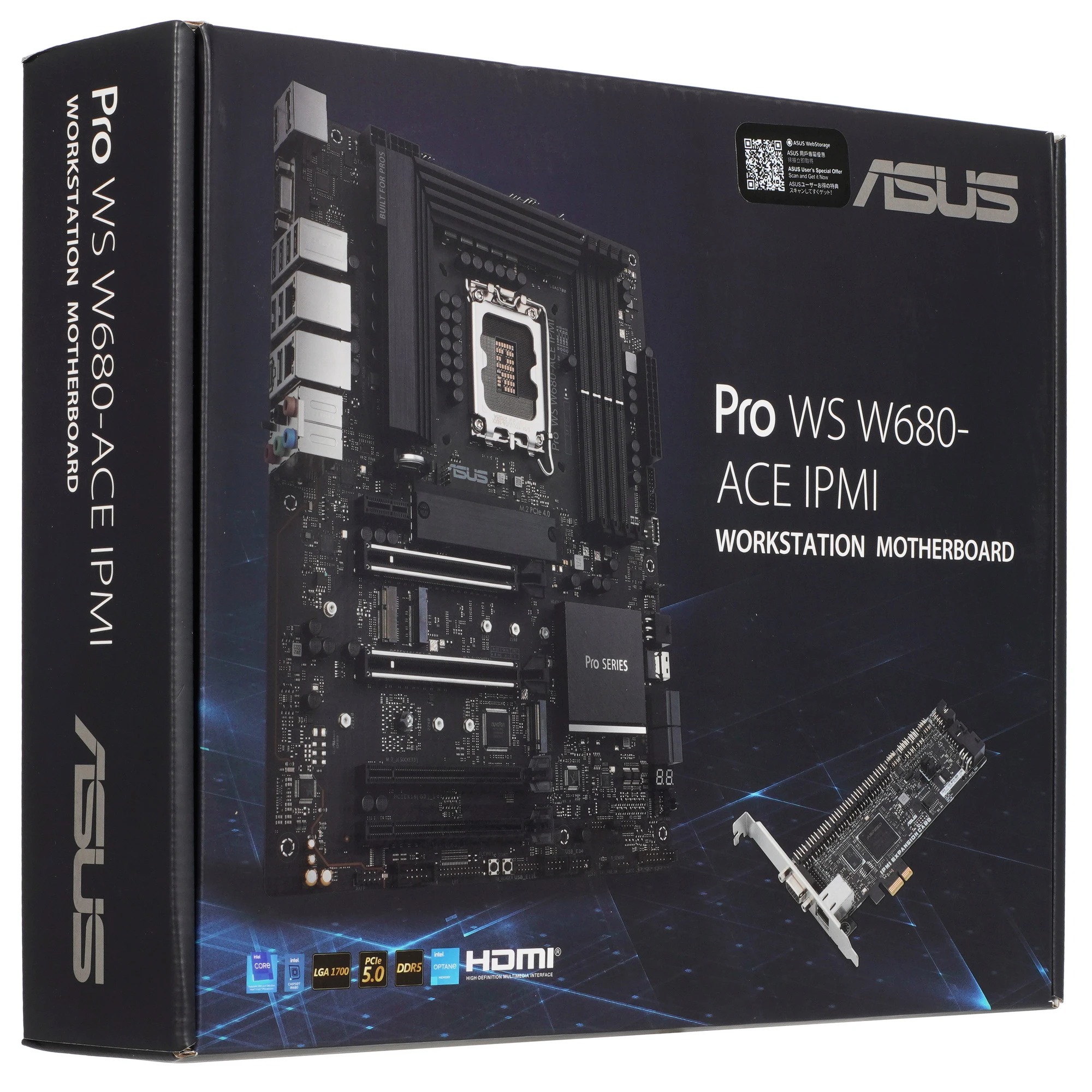 Материнская плата ASUS PRO WS W680-ACE IPMI, LGA1700, Intel W680, 4xDDR5, 4xSATA, 3xM.2, 1xPCIe 5.0 x16, 1xPCIe 5.0 x8, 2xPCIe 3.0 x4, 1xPCIe 3.0 x1, 1xDP, 1xHDMI, 1xVGA, 2x2.5Gb LAN, 1xUSB-C 10Gbps, 1xUSB-A 10Gbps, 4xUSB-A 5Gbps, 2xUSB-A 2.0, 5x3.5 мм, 7.1, ATX, фото12