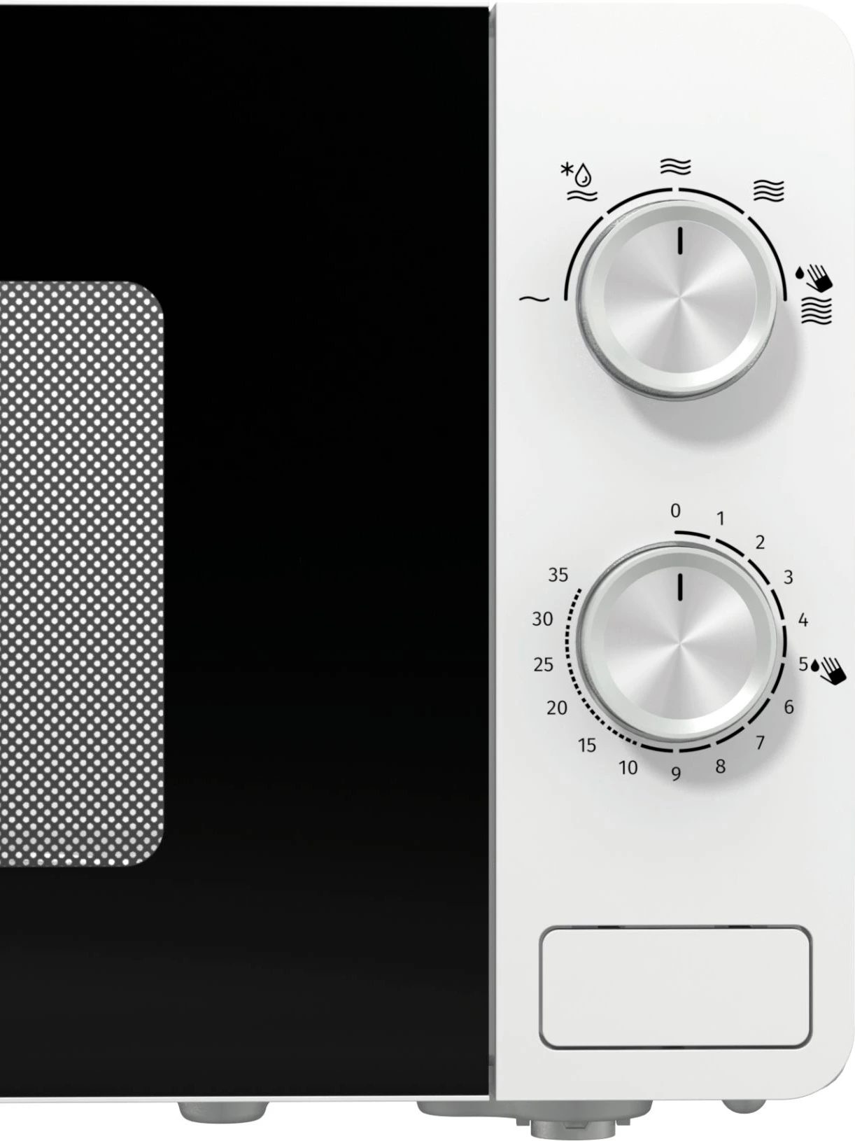 Микроволновая печь Gorenje MO17E1W белый, 17 л, 700 Вт, переключатели - поворотный механизм