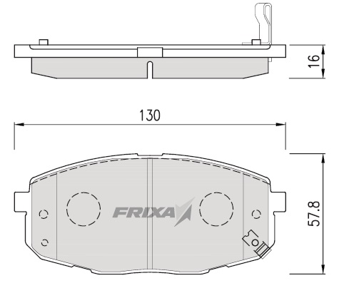 Тормозные колодки hankook frixa