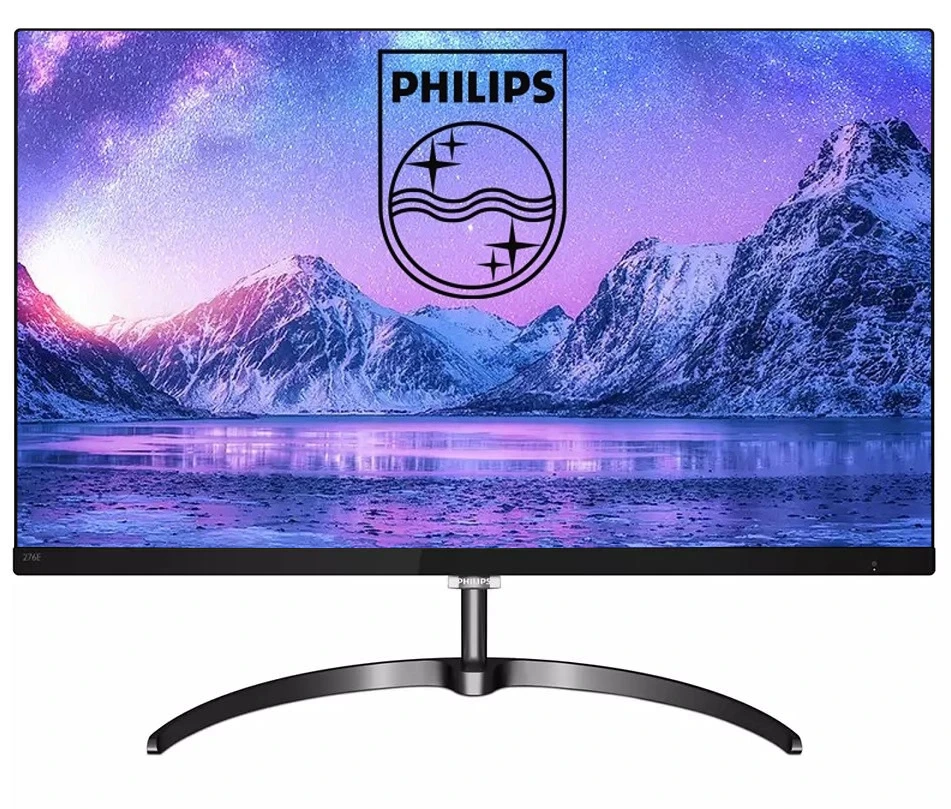 Монитор 27' Philips 276E8VJSB/00 IPS 3840x2160, 60 Гц, 5 мс, 16:350 кд/м², 2xHDMI 2.0, DP 1.2, 3.5 Jack, HDR10, черный