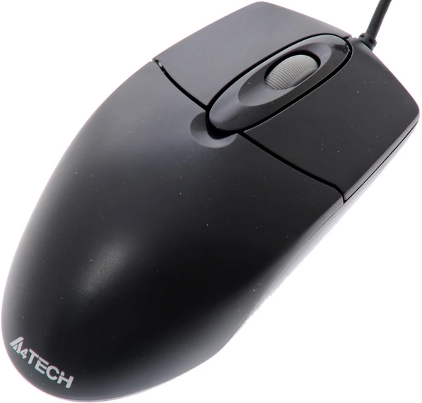 Мышь проводная A4Tech OP-720 черный, 1000 dpi, PS/2, кнопки - 3, вид 15