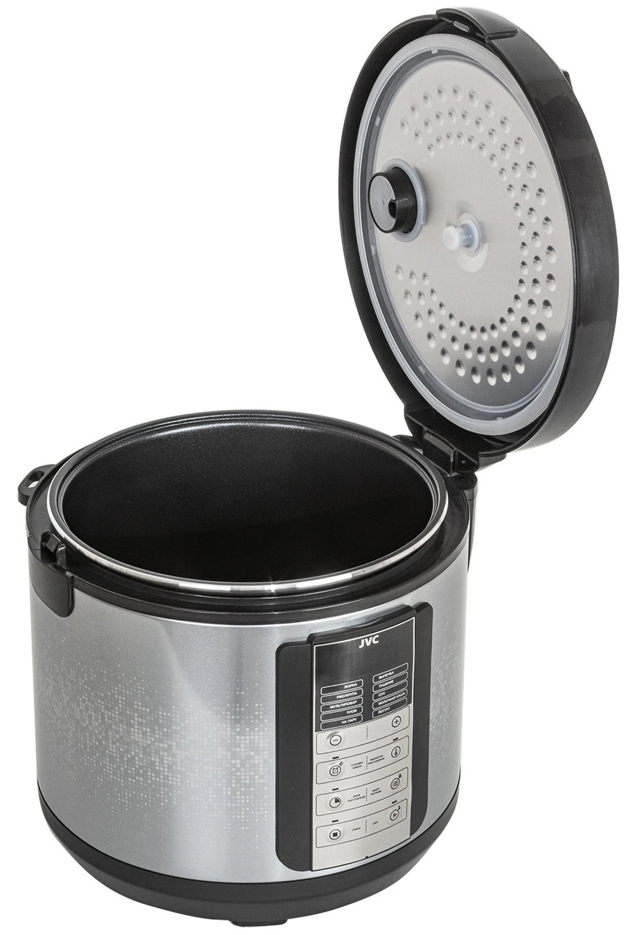 Мультиварка JVC JK-MC500 черный/серебристый, 4 л, 860 Вт, кнопки, 11 программ