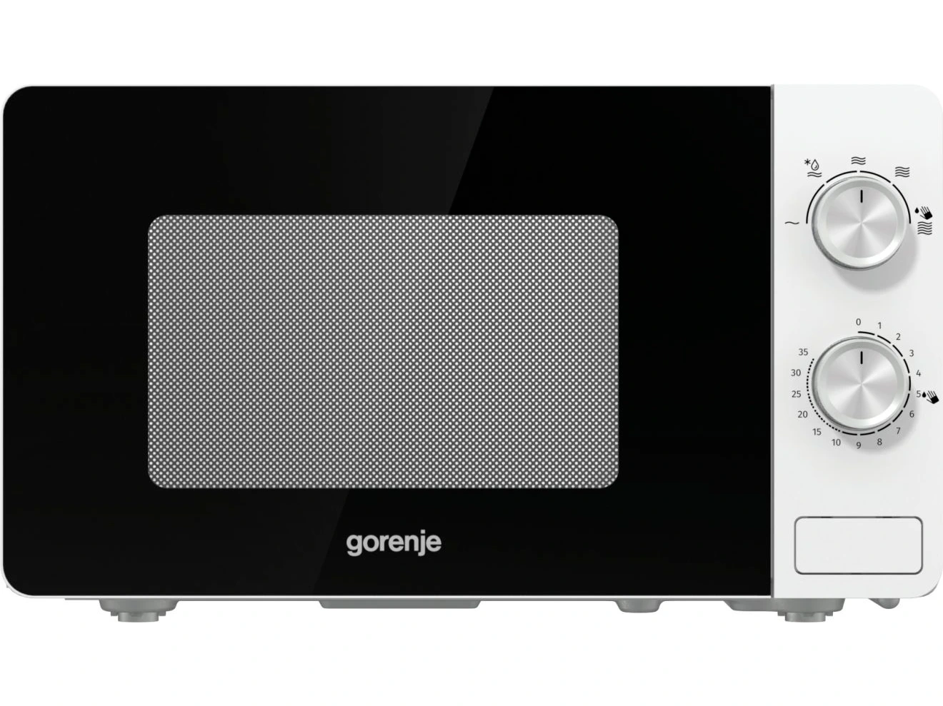 Микроволновая печь Gorenje MO17E1W белый, 17 л, 700 Вт, переключатели - поворотный механизм