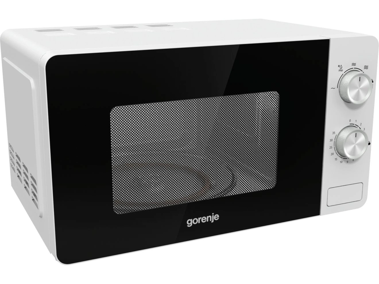 Микроволновая печь Gorenje MO17E1W белый, 17 л, 700 Вт, переключатели - поворотный механизм