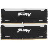Оперативная память Kingston FURY Beast Black RGB [KF432C16BB12AK2/32] 32 ГБ