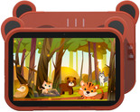 10.1" Планшет KENSHI Kids E18 LTE 64 ГБ коричневый