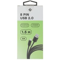 Кабель DEXP Lightning 8-pin - USB Type-A черный 1.5 м