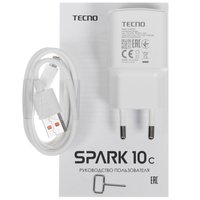 6.56" Смартфон Tecno SPARK 10C 128 ГБ черный