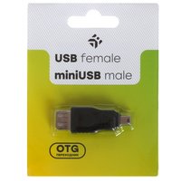 Переходник DEXP micro USB-B - USB Type-A черный
