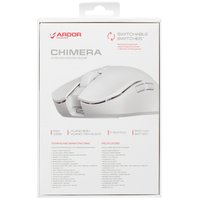 Мышь беспроводная/проводная ARDOR GAMING Chimera . белый