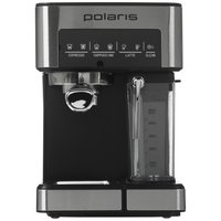 Кофеварка рожковая Polaris PCM 1541E серебристый