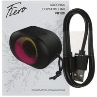 Портативная колонка Fiero Blackline Mini FR120, черный