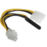Переходник для видеокарты FinePower Molex(M)+SATA(M) - PCI-E 8pin(F)