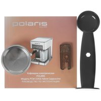 Кофеварка рожковая Polaris PCM 1541E серебристый