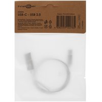 Кабель FinePower USB Type-C - USB Type-A белый 0.5 м