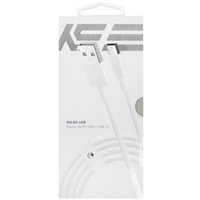 Кабель KEYRON micro USB-B - USB Type-A белый 1 м