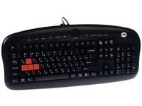 Клавиатура  проводная A4Tech KB-28G/R Multimedia цвет черный
