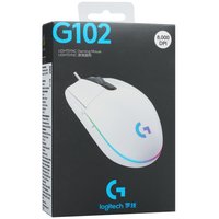 Мышь проводная Logitech G102 LIGHTSYNC [910-005809] белый