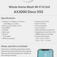 MESH-to'plam TP-Link Deco X55 (1-pack)