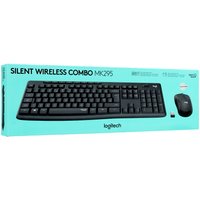 Keyboard and mouse Wireless   Logitech MK295 Silent Wireless Combo black