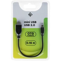 Кабель DEXP micro USB-B - USB Type-A черный 0.15 м