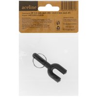 Адаптер   Aceline jack 3.5 мм - jack 3.5 мм х2 шт. черный