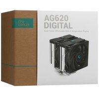 Кулер для процессора DEEPCOOL AG620 DIGITAL [R-AG620-BKNDMN-G-1] черный