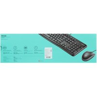 Клавиатура+мышь  проводная  Logitech Desktop MK120 черный