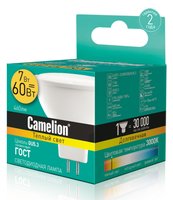 Лампа светодиодная Camelion LED JCDR-7w-830-GU5.3