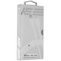 Кабель KEYRON Lightning 8-pin - USB Type-A белый 1.5 м