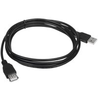 Кабель DEXP USB Type-A - USB Type-A черный 2 м