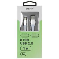 Кабель DEXP Lightning 8-pin - USB Type-A белый 1 м