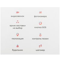 Детские часы Кнопка Жизни Aimoto Teen розовый