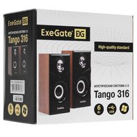 Колонки ExeGate Tango 316 коричневый
