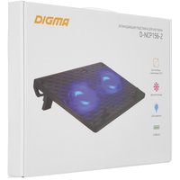 Охлаждающая подставка Digma D-NCP156-2 черный